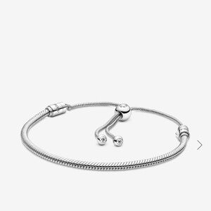 Pandora Snake Chain Slider Bracelet in Sterling silver - New in Box!